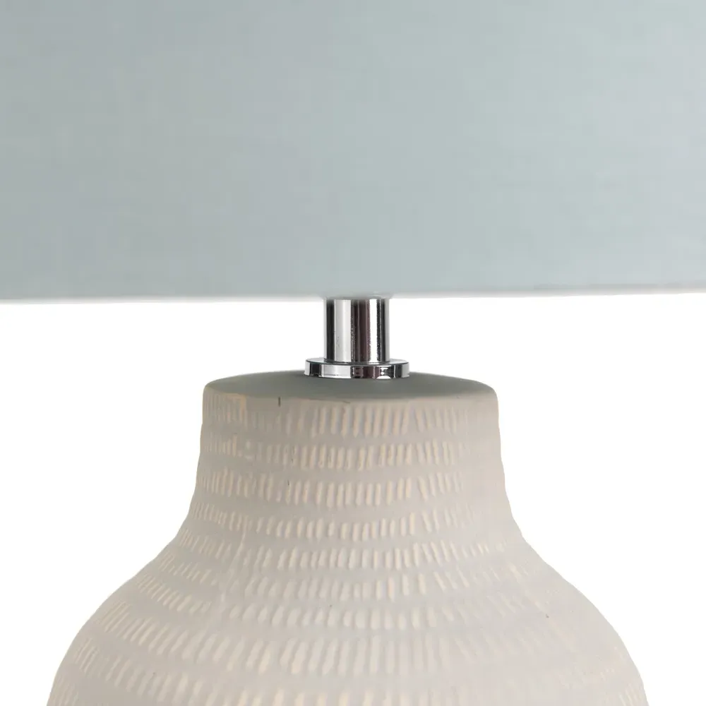 Kai Tall Table Lamp - Duck Egg, Ceramic