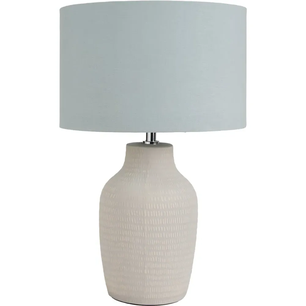 Kai Tall Table Lamp - Duck Egg, Ceramic