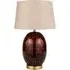 Lucien Tall Tortoiseshell Glass Table Lamp - Brown