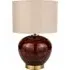 Lucien Tortoiseshell Glass Table Lamp - Brown