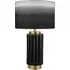 Lushan Scalloped Ceramic Table Lamp - Black