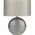 Mabel Dot Textured Ceramic Table Lamp - Silver