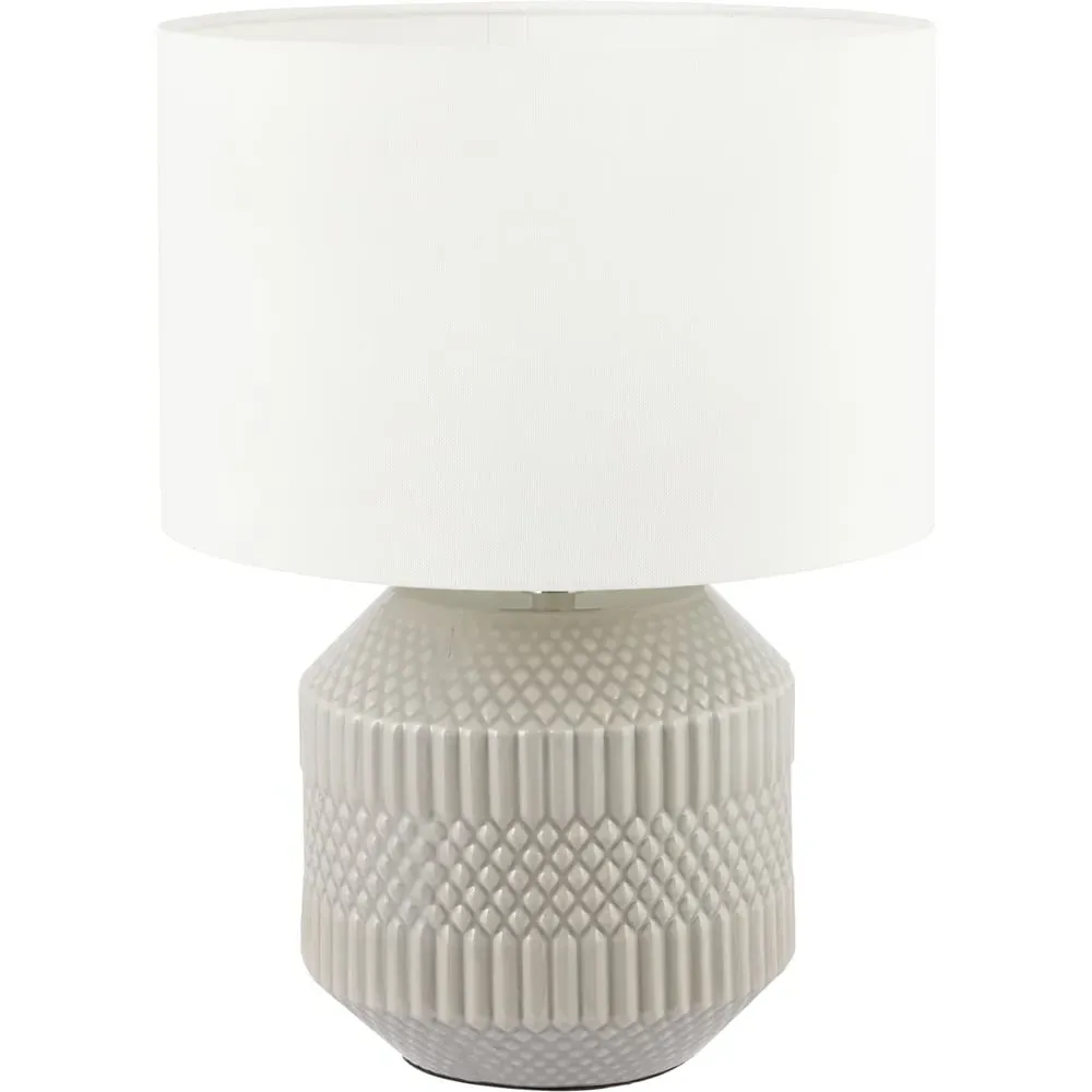 Meribel Table Lamp - Grey, Ceramic image