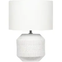 Meribel Table Lamp - White, Ceramic