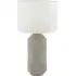 Meribel Tall Table Lamp - Grey, Ceramic