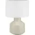 Nora Crackle Effect Table Lamp - Cream, Ceramic