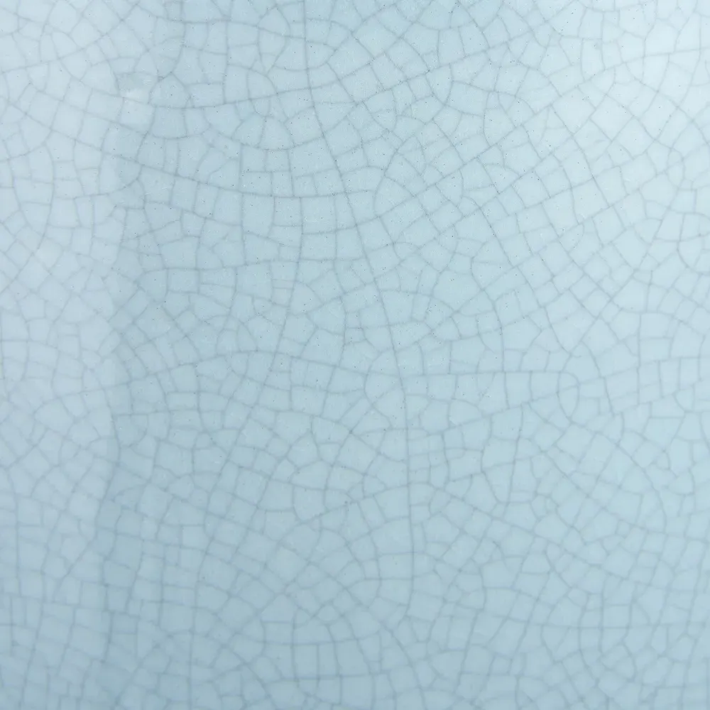 Nora Crackle Effect Table Lamp - Duck Egg Blue, Ceramic