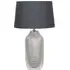 Nova Textured Ceramic Bottle Table Lamp - Silver