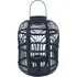 Small Bamboo and Glass Lantern - Black