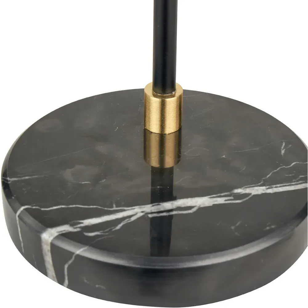 Theia Task Table Lamp - Black, Brushed Brass
