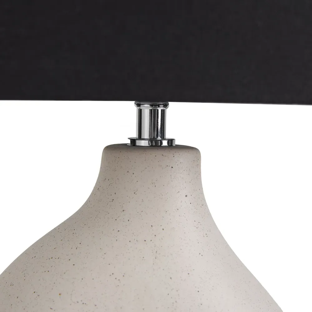 Ulla Organic Ceramic Table Lamp - Cream