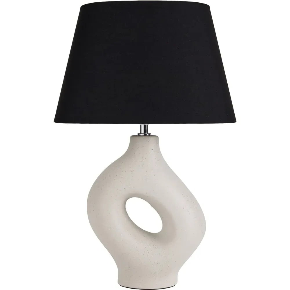 Ulla Organic Ceramic Table Lamp - Cream image