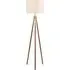 Vali Tripod Floor Lamp - Brown, Metal