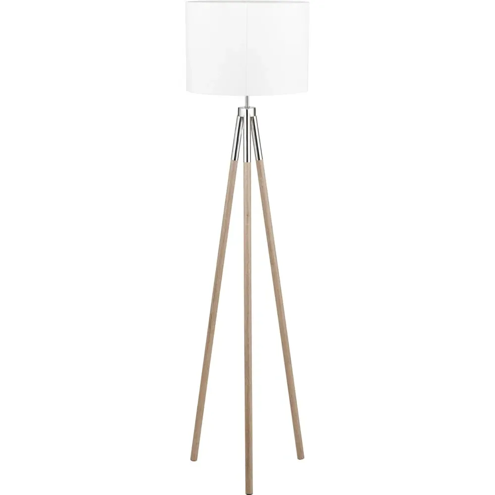 Vali Tripod Floor Lamp - Grey, Metal