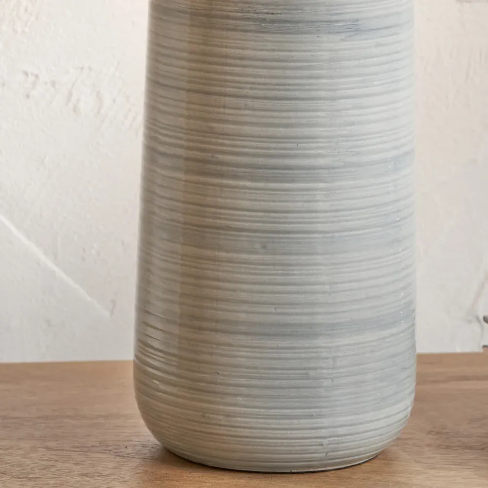 Venus Ceramic Table Lamp - Blue Grey Ombre