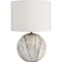 Viejo Ceramic Table Lamp - Grey Stone Effect