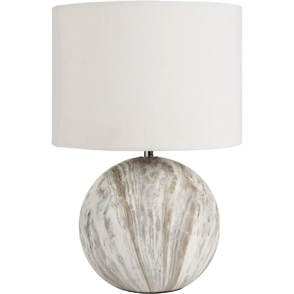 Viejo Ceramic Table Lamp - Grey Stone Effect image