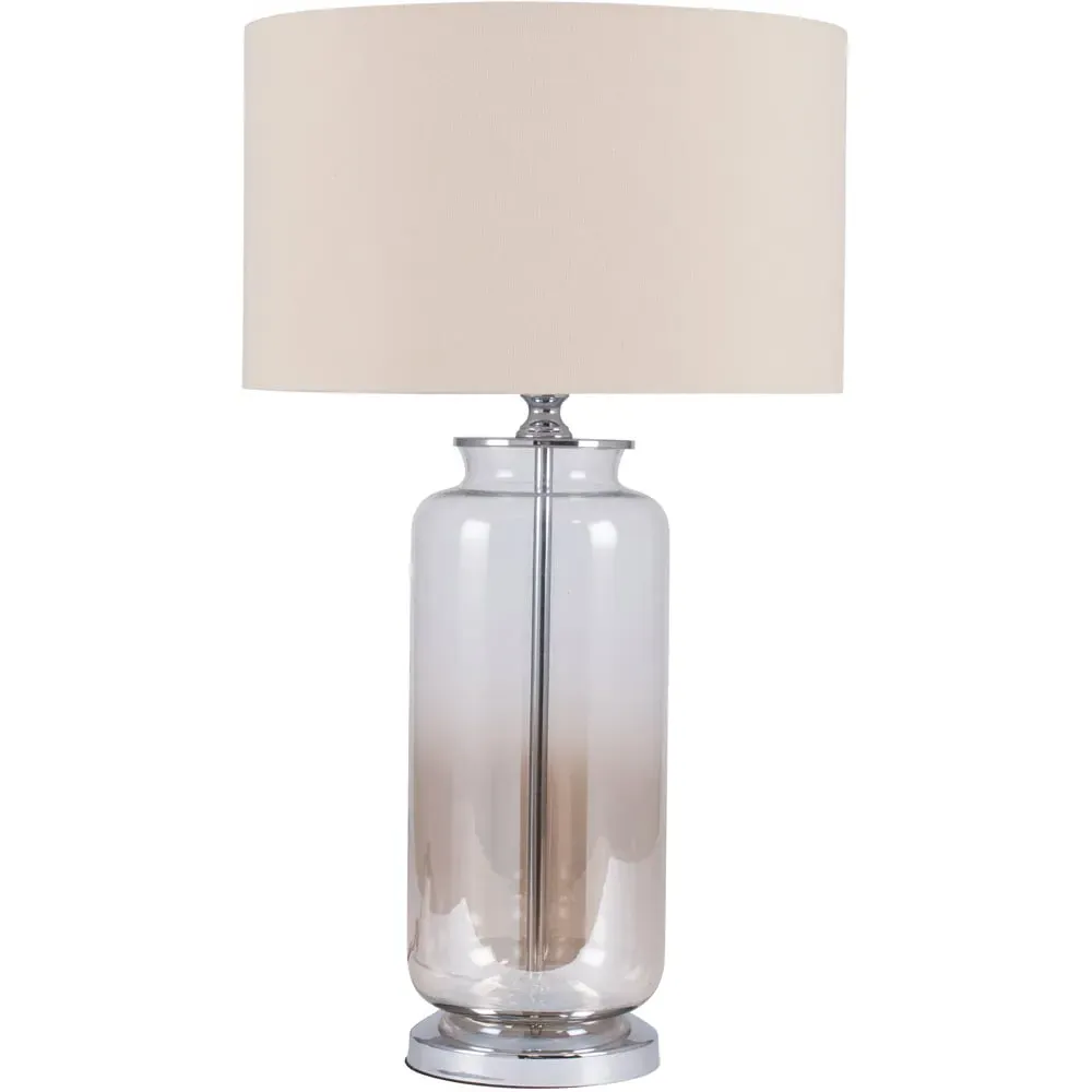 Vivienne Ombre Glass Table Lamp - Brown