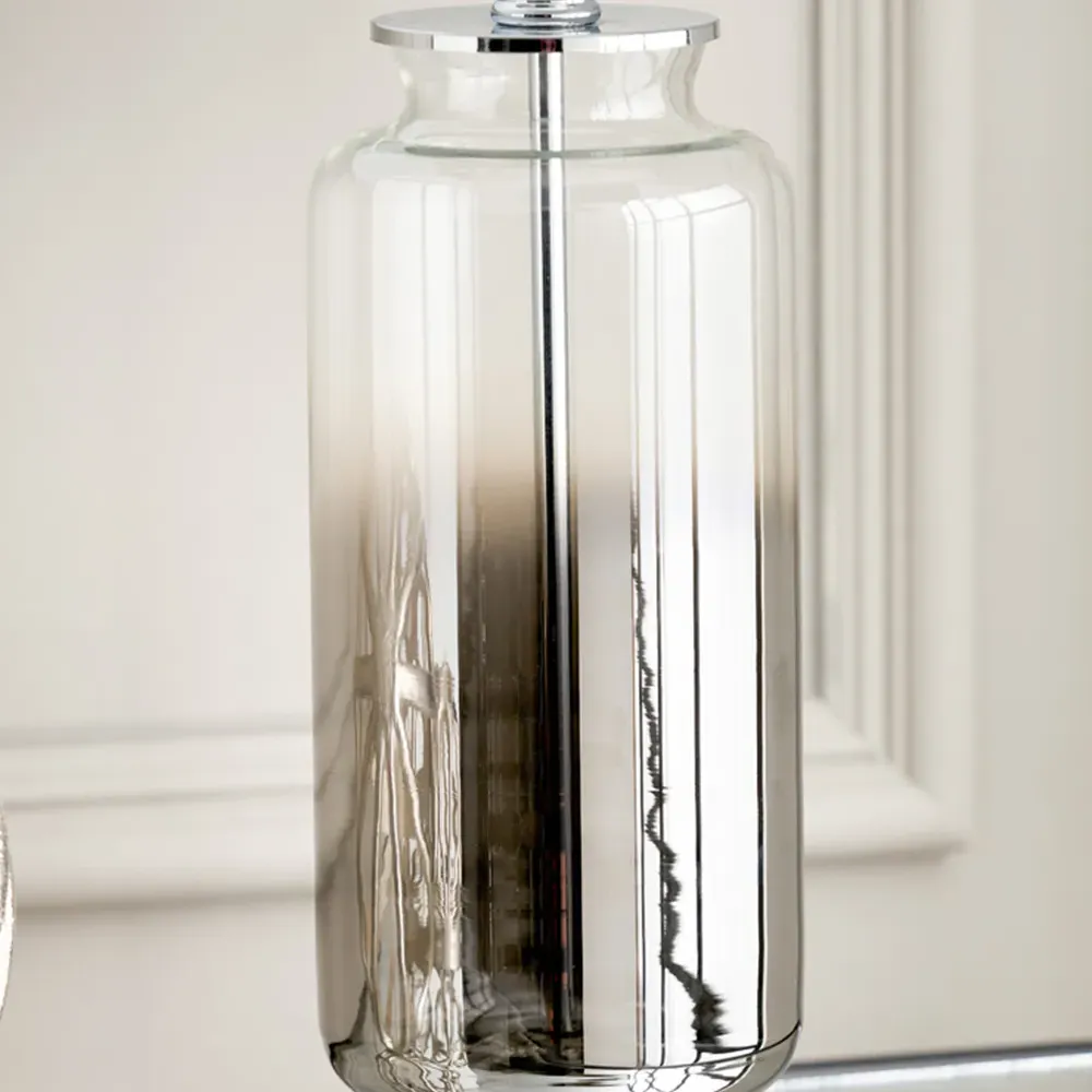 Vivienne Ombre Glass Table Lamp - Grey