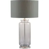 Vivienne Ombre Glass Table Lamp - Grey
