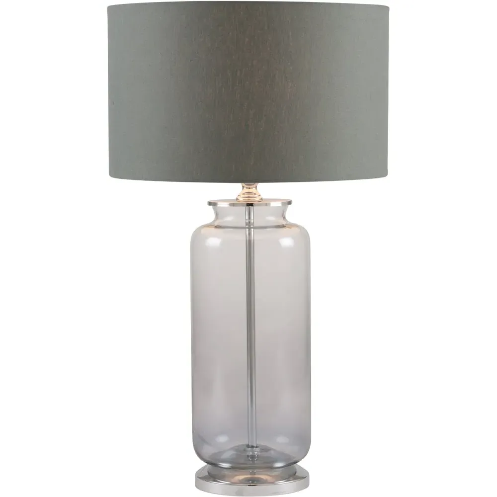 Vivienne Ombre Glass Table Lamp - Grey