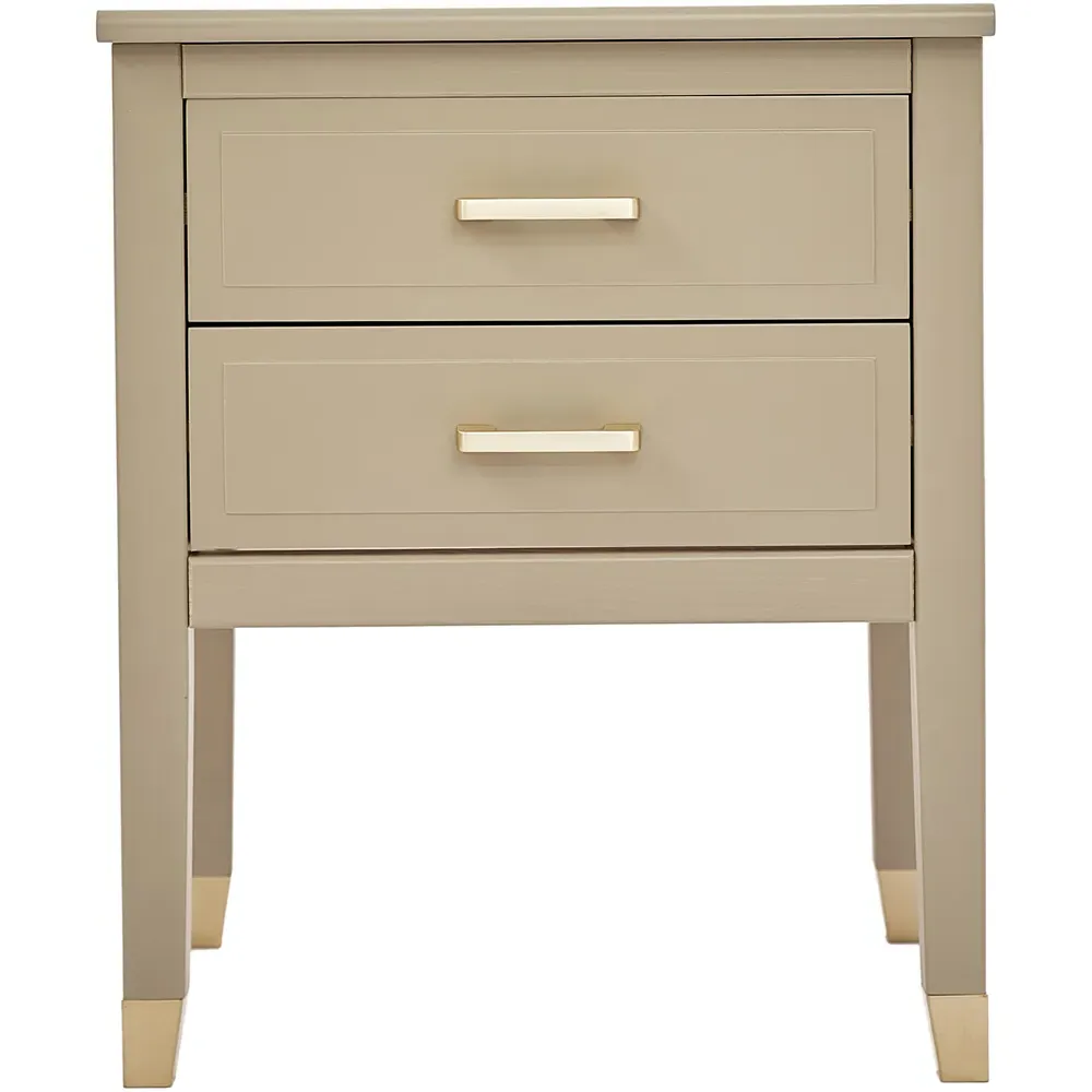 2 Drawer Bedside Table - Clay