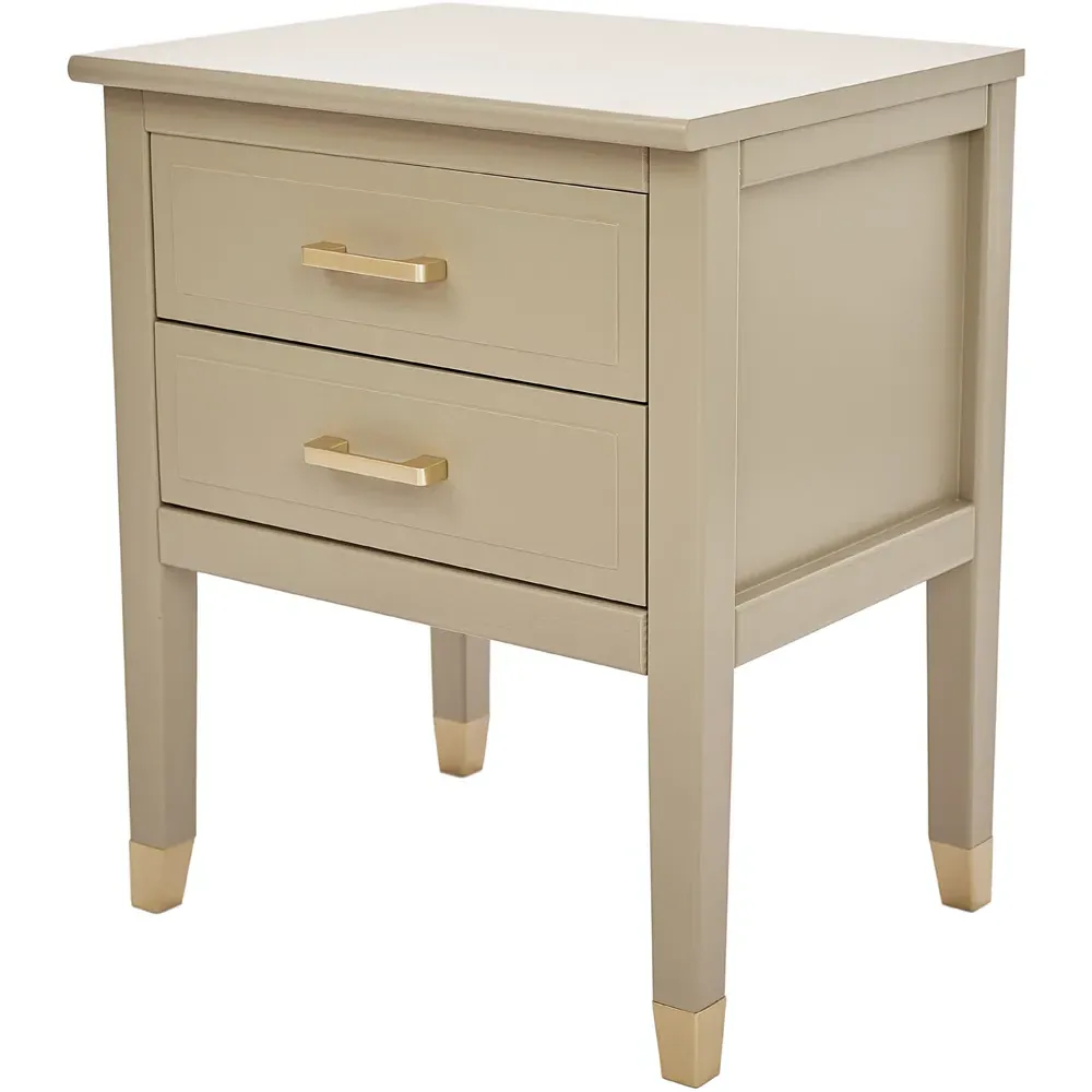 2 Drawer Bedside Table - Clay