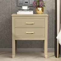 2 Drawer Bedside Table - Clay