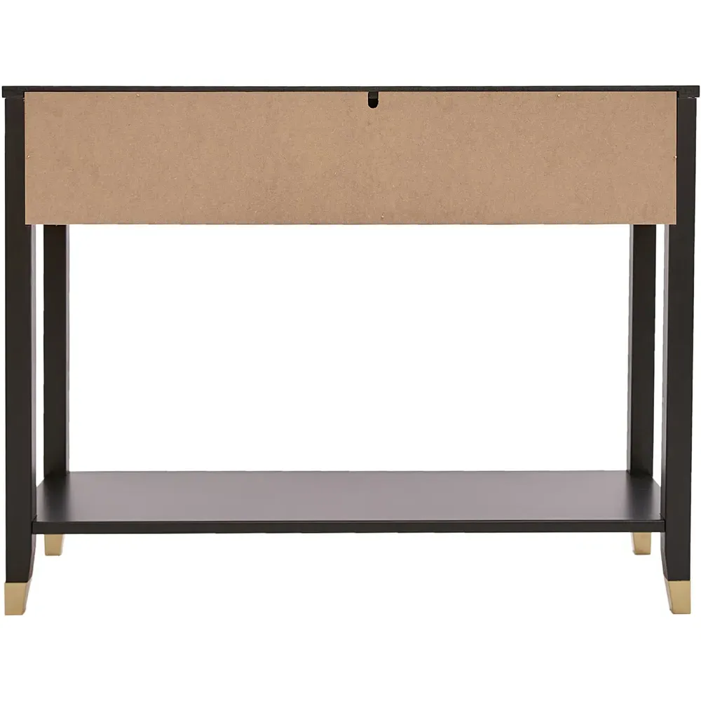 2 Drawer Console Table - Black