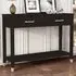 2 Drawer Console Table - Black