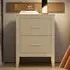 2 Drawer Wide Bedside Table - Clay