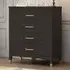 4 Drawer Chest of Drawers - Black