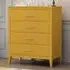 4 Drawer Chest of Drawers - Mustard