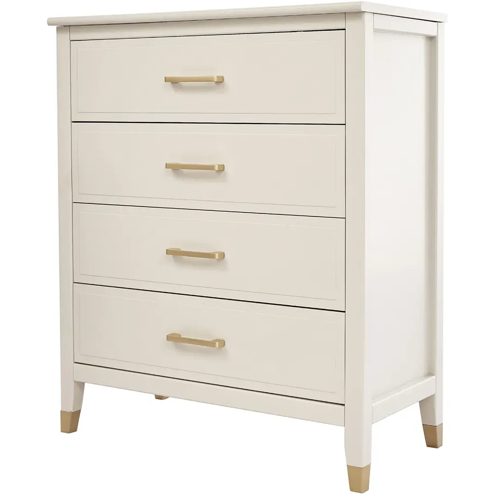 4 Drawer Chest of Drawers - White