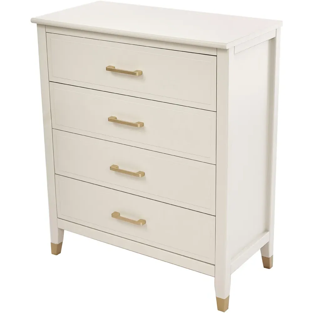 4 Drawer Chest of Drawers - White