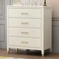 4 Drawer Chest of Drawers - White