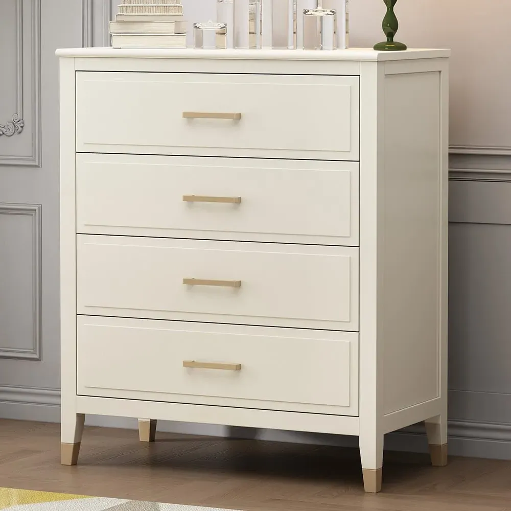 4 Drawer Chest of Drawers - White image