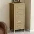5 Drawer Narrow Chest of Drawers - Clay
