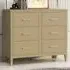 6 Drawer Chest of Drawers - Clay, Wood