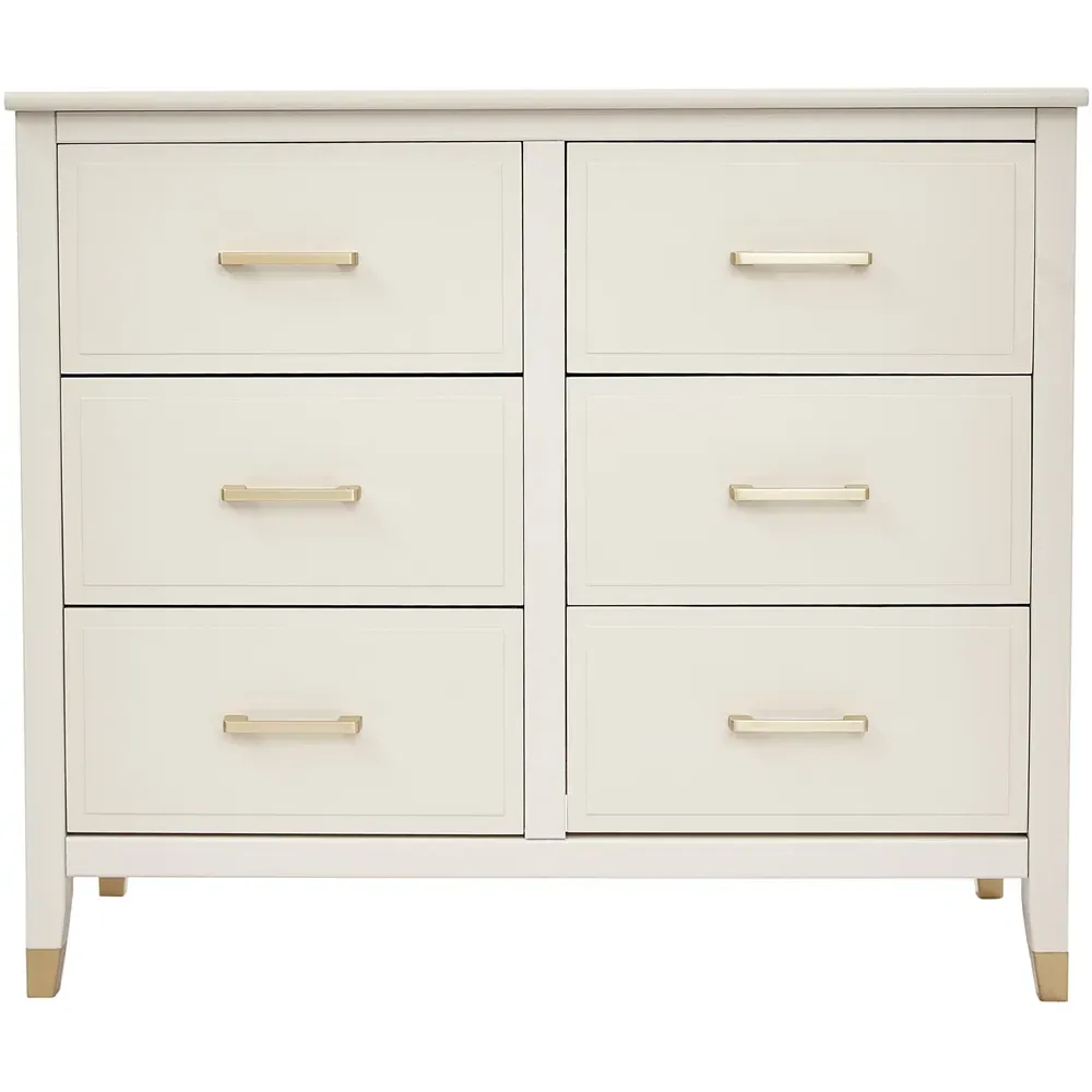 6 Drawer Chest of Drawers - White