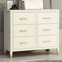 6 Drawer Chest of Drawers - White