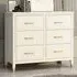 6 Drawer Chest of Drawers - White