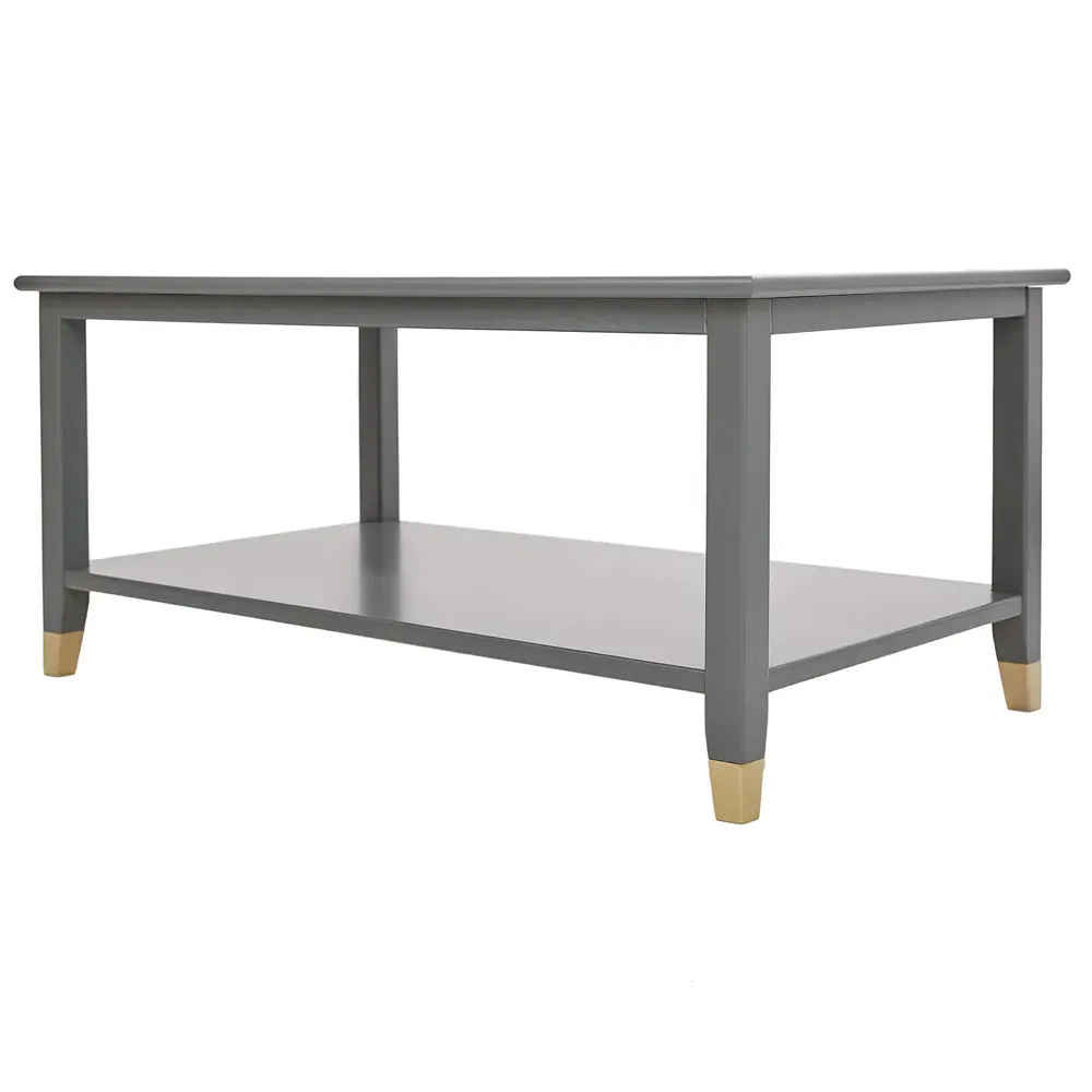 Grey Coffee Table with Storage - Grey, MDF