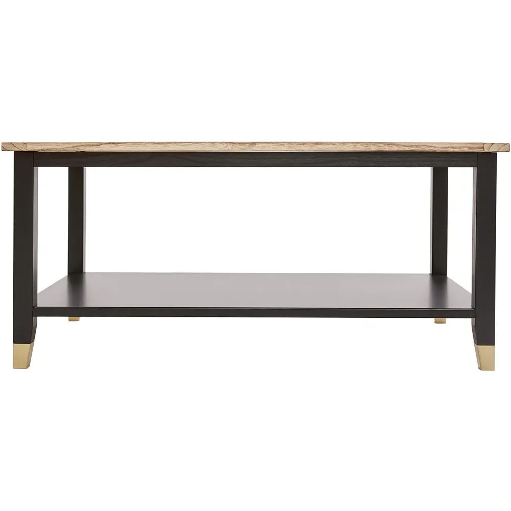 Natural Coffee Table - Black, Wood