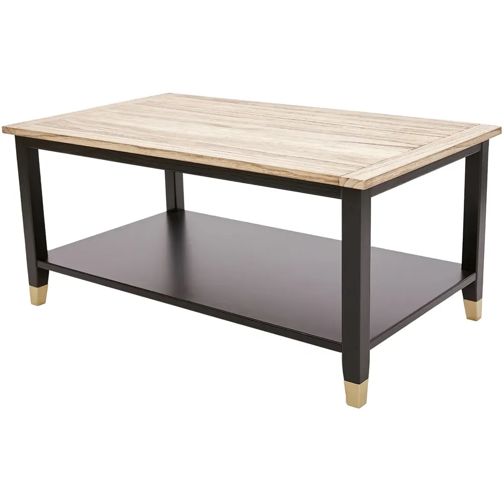 Natural Coffee Table - Black, Wood