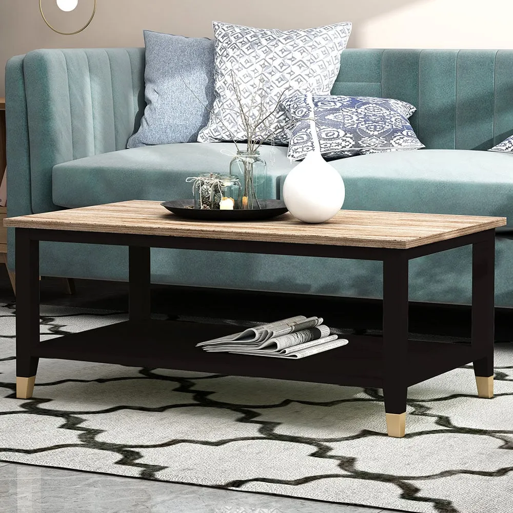 Natural Coffee Table - Black, Wood image