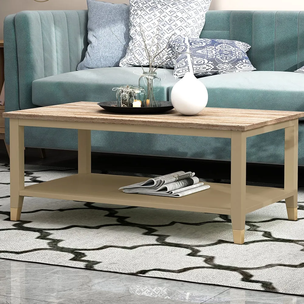 Natural Coffee Table - Cream, Wood