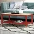 Natural Coffee Table - Red, Wood