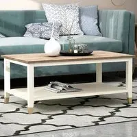 Natural Coffee Table - White, Wood