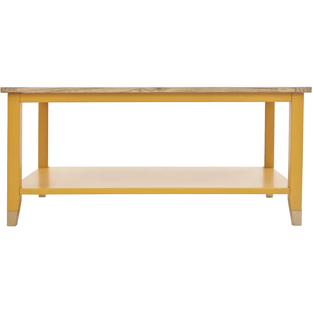Natural Coffee Table - Yellow, Wood